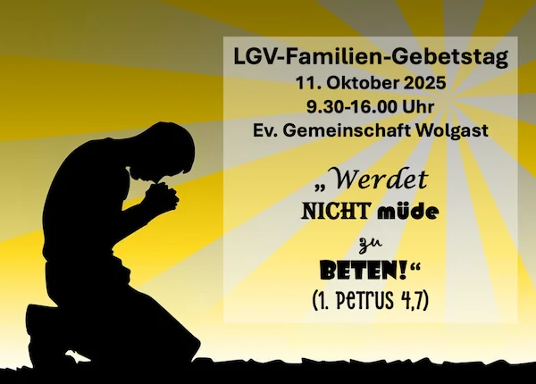 Einladung zum LGV-Familien-Gebetstag 2025 in Wolgast