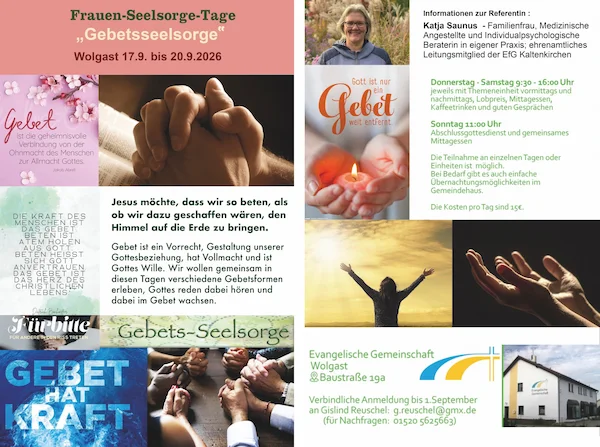 Vorschau zum verlinkten PDF-Flyer für die Frauen-Seelsorge-Tage 2026