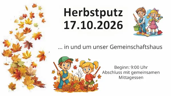 Vorschau zum verlinkten PDF-Flyer für den Herbstputz 2026